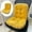 Yellow, variant on 1*Seat Cushion,Chair Cushion Plush Soft Seat Cushion with Removable Cover High Back Chair Cushion with Ties Non Slip Rocking Chair Cushion for Car Home Dining Room Kitchen