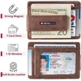 thumbnail image 3 of Alpine Swiss Mens RFID Safe Magnetic Money Clip Wallet Slim Front Pocket Wallet, 3 of 7