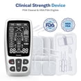 thumbnail image 4 of Estimulador muscular Alcedo TENS + EMS para aliviar el dolor, masajeador de pulso eléctrico recargable con 41 modos para el tratamiento del dolor de espalda y cuello, compatible con HSA FSA., 4 of 5