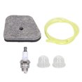 thumbnail image 1 of Kit de bombilla de cebado de línea de combustible de filtro de aire de bujía de aleación de aluminio para Stihl FS90 FS100 FS110 FS130, 1 of 14