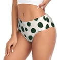 thumbnail image 2 of Balery Abstract Green Polka Dot Ropa Interior de Algodón para Mujer con Dibujo – Braguitas Cómodas y Elásticas, Estilo Clásico-Large, 2 of 6