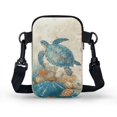 thumbnail image 2 of HELLHERO 4.33"x1.97"x7.09" Crossbody Bags Polyester for Women, Sea Turtle and Marine Life, 2 of 7