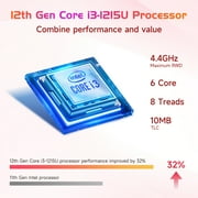 17.3Laptop-Computer 16GB RAM 1TB SSD Pink Student-Laptop 2025 Newest,Intel 6 Cores i3-1215U(Up to 4.40 GHz),Busines-Laptop with Backlit Keyboard Fingerprint