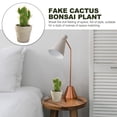 thumbnail image 3 of Mini planta de cactus artificial en maceta, decoración interior creativa, pequeña flor de simulación, 3 of 5