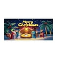 thumbnail image 1 of Garage Banner Christmas Blue Banner Personality, 1 of 3