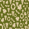 thumbnail image 1 of Ahgly Company Machine Washable Indoor Square Transitional Ginger Brown Green Area Rugs, 4' Square, 1 of 7