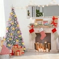 thumbnail image 4 of 6 Ft Pops Up Christmas Tree with Lights: Pre-lit Collapsible Tree for Home Decor, 4 of 7