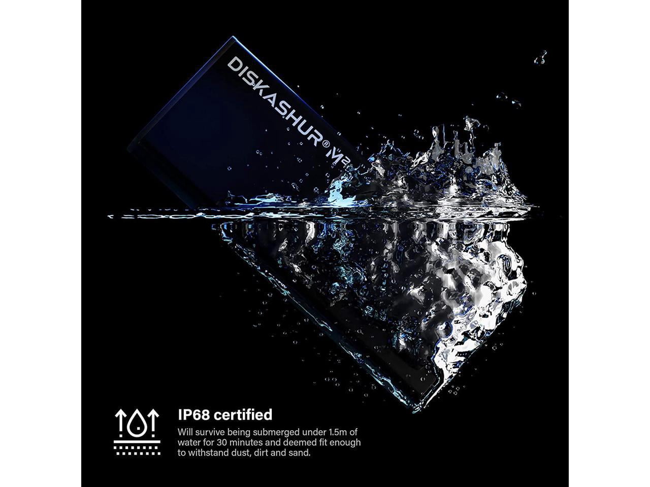 iStorage diskAshur M2 SSD 500 GB | FIPS 140-3 Level 3 Compliant | Incorporated Common Criteria EAL 5+ | PIN protected | Dust/Water Resistant - Thin Client Device Supported - USB 3.2 (Gen 1) - 370 M...