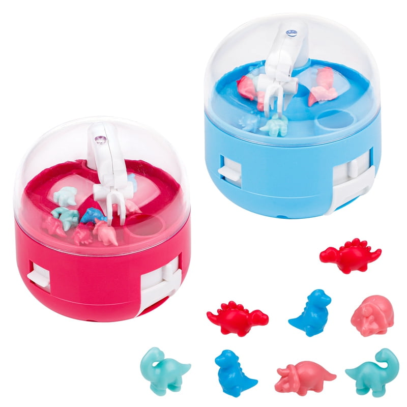 Rumbeast 2 Pcs Mini Claw Machine Toy for Kids, Mini Dinosaur Figures