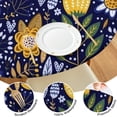 thumbnail image 4 of Pioneer Flower Floral Print Pattern Round Fitted Tablecloth with Elastic Edge,Dining Table Cover Waterproof,Outdoor Round Tablecloth for Camping,Dining,Indoor and Outdoor, 4 of 7
