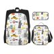 thumbnail image 1 of Easygdp New York Mochila para Niños y Niñas con Set de Caja de Almuerzo y Estuche para Lápices 3 en 1, Mochila Escolar Estampada para Adolescentes, 1 of 7