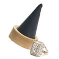 thumbnail image 2 of Soporte de exhibición de anillo Qarigey 2 piezas negro base redonda joyería, 2 of 6