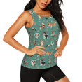 thumbnail image 2 of Fuzoiu Veterinary Clinics Print Women's Workout Tank Top,Athletic Racerback Sports Tank,Tops Sleeveless Running Loose Fit Yoga Tops,Active Shirts for Yoga, Running, and Gym-Small, 2 of 7