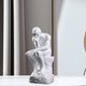 thumbnail image 4 of 2 Uds. Escultura de Hombre de 10 Pulgadas de Alto Figurita Coleccionable Hecha a Mano Sunnimix Figura Hombre Pensador, 4 of 8