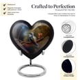 thumbnail image 3 of Hummingbird Urns For Adults Female, Heart Urns For Mom & Dad, Cremation Urn, Large Outdoor Urns, Urn For Ashes Adult, Cremation Urn For Ashes For Male, Metal Urns For Human Ashes 8 Inch, 3 of 5