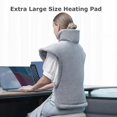 thumbnail image 2 of ALLJOY Electric Heating Pad for Back Pain, 24"x33" Extra Large Heating Pad for Neck and Shoulders and Back with 10 Heat Settings, Auto Shut-Off, Birthday Valen, 2 of 8