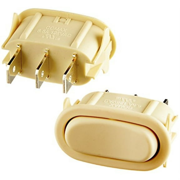 Broan-Nutone Rocker Switch,Almond,PK2 R561115