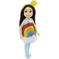 thumbnail image 2 of Barbie Chelsea Doll, Brunette Small Doll with Rainbow Costume, Pet Kitten, Charm & Accessories, 2 of 6