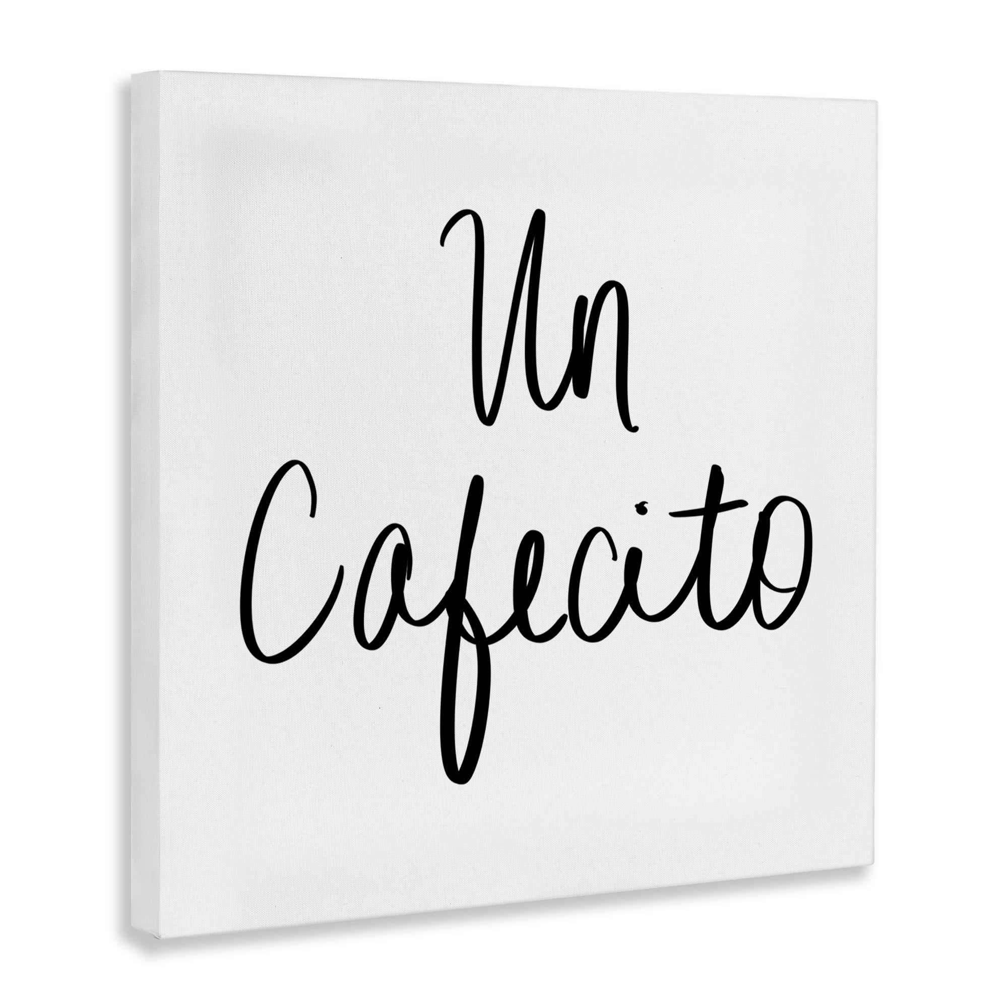 Stupell Industries Un Cafecito Diseño Minimalista Food & Beverage Painting Wrapped Canvas Art Print Wall Art, 36 x 36