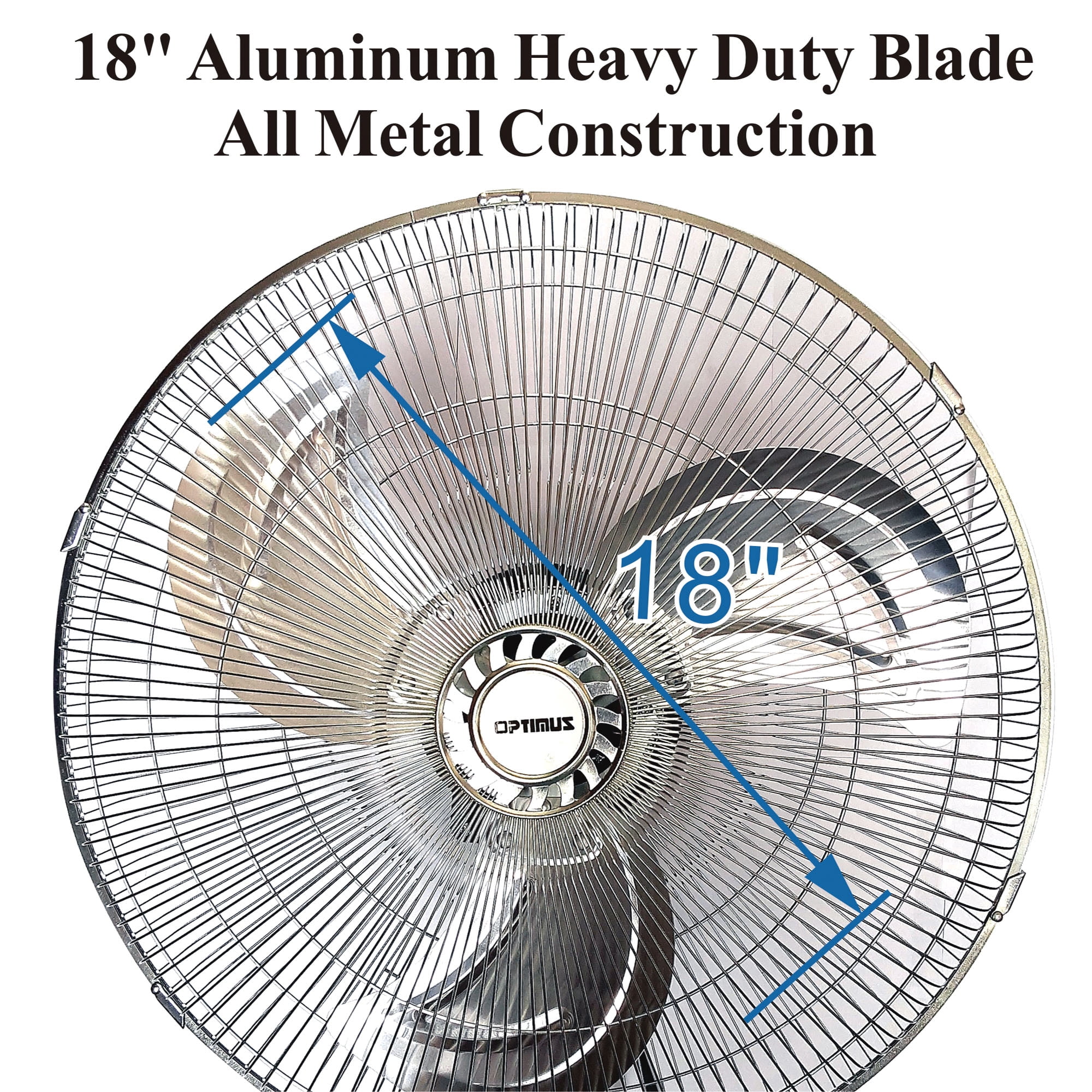 18" Industrial Grade High Velocity Oscillation Wall Fan