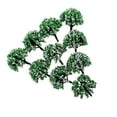 thumbnail image 1 of 10 Pièces Modèle Arbres à Fleurs Modèle Paysage Vert Paysage pour Diorama Blanc Vert, 1 of 8