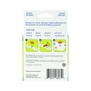 Glue Dots Clear Adhesive Permanent Craft Dots, 200 Dots on a Roll