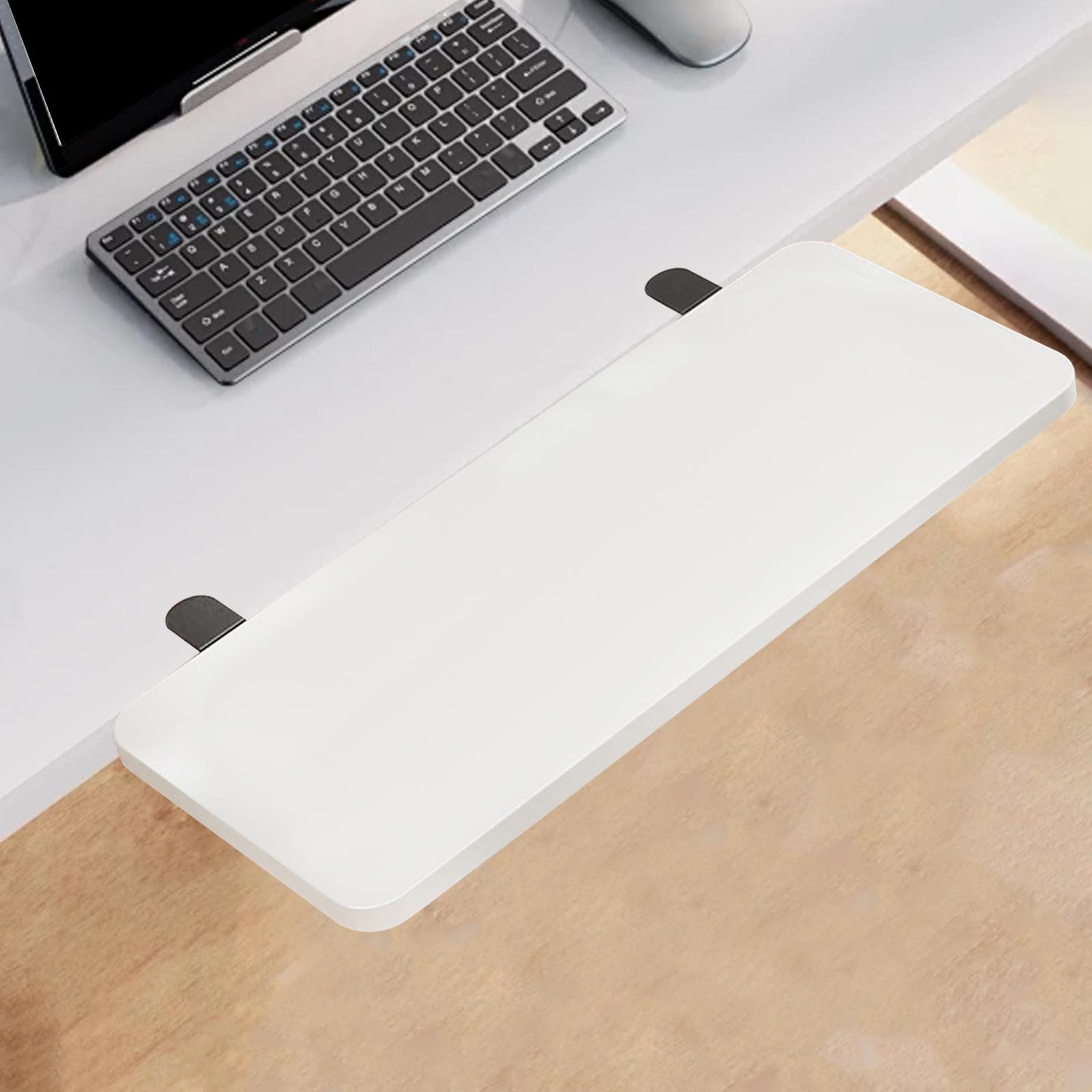 FashionCha Desk Board Wrist Office Foldable 50x20cm Desktop Extension Board Keyboard Tray White