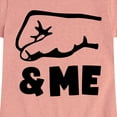 thumbnail image 3 of Instant Message - Daddy And Me Fist Bump - Toddler & Youth Girls Short Sleeve Graphic T-Shirt, 3 of 6