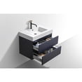 thumbnail image 3 of Kubebath Bliss 30" Blue Wall Mount Modern Bathroom Vanity, 3 of 6