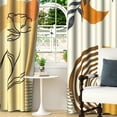 thumbnail image 5 of Lfeey Blackout Curtains Bohemian Style, Abstract Modern Art Bedroom Living Room Blackout Curtains, 52x63 inch, 2 Panel, 5 of 6