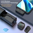 thumbnail image 3 of Mini Lavalier Microphone for Android Portable Audio Video Recording Power Mini Display Microphone Charging With, 3 of 8