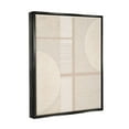thumbnail image 4 of Stupell Industries Beige Circular Geometric Abstract Painting Black Floater Framed Canvas Art Print Wall Art, 25 x 31, 4 of 10
