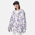 thumbnail image 3 of Yiaed Lavender Flowers Print Sun Shirts UPF 50+ Protection Hoodie Rash Guard Shirt UV Shirt Long Sleeve Fishing Outdoor Lightweightase-Large, 3 of 5