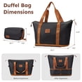 thumbnail image 6 of Gowill 4 Piece Luggage Sets,14/20 inch Hardside Lightweight ABS Carry-On Suitcase With Expandable Duffle Bag (Black Tan), 6 of 11