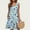 4-Sky Blue, variant on Womens Sleeveless Floral Sundress Summer Casual A Line Tank Dress Beach Vacation Swing Dress