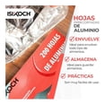 thumbnail image 2 of Hojas precortadas de Papel Aluminio Isikoch 200 hojas 27x30cm, 2 of 4