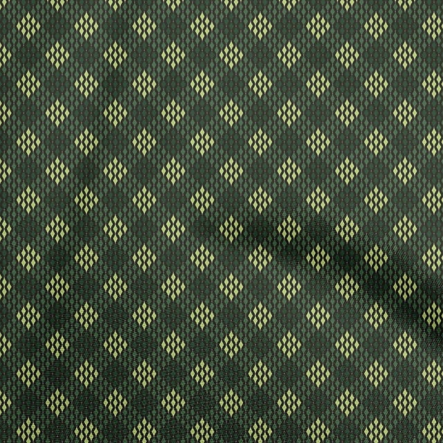 oneOone Rayon Black Fabric Block Sewing Craft Projects Fabric Prints By Yard 56 Inch Wide-EO