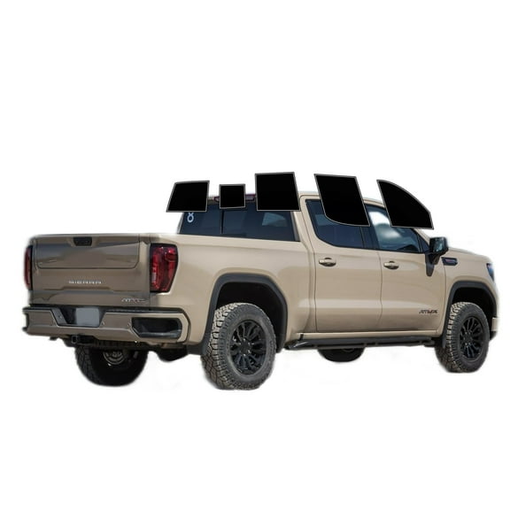 Haiy Co - PreCut 2Ply 05% Window Tint Film Kit For 2019-2025 GMC Sierra 1500 Crew -Side+Rear Window