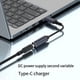 thumbnail image 4 of 3X Cable de Carga de Alimentación Macho de Entrada CC Hembra A USB C PD, Cable de Carga Tipo C DC4506 de 100 W para Teléfonos, Tabletas, y Portátiles, 4 of 5