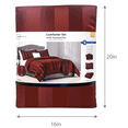 thumbnail image 5 of Mainstays Luscious Merlot 5 Piece Damask Stripe Comforter Set, Full/Queen, Adult, Unisex, 5 of 11