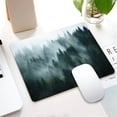 thumbnail image 5 of Misty Forest Mouse Pad,Nature Pine Trees Scenic Foggy Mountain Cool Woodsy Landscape Woodland Non-Slip Rubber Base Mousepads, Computer Mouse Pads for Wireless Mouse 9.5×7.9×0.12 inches, 5 of 5