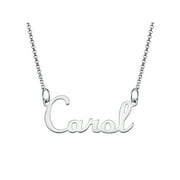 Personalized Planet Script Name Sterling Silver Necklace, 18"