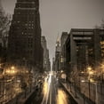 thumbnail image 2 of Frank, Assaf 15x15 Black Ornate Wood Framed with Double Matting Museum Art Print Titled - New York city skyline with Chrysler Building in background, 2 of 4
