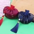 thumbnail image 5 of Palace Sachet Chinese Style Plum Blossom Lotus Pattern Smooth Tassel Car Hanging Bedroom Decoration Fashion Jewelry Bags 2021 22, 5 of 6