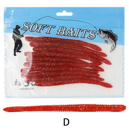 10pcs Fishing Lure Soft Bait Worm Swim Bait Bass Bait Pike Bass 115mm/4.2g