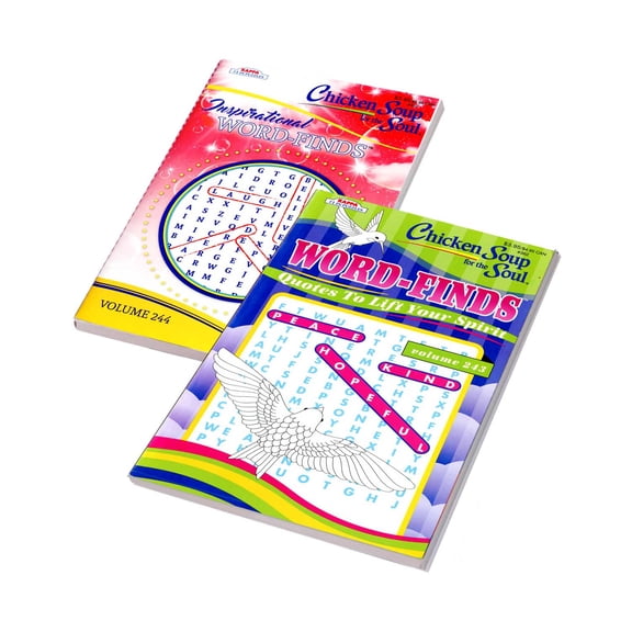 KAPPA Chicken Soup for The Soul Word Finds Puzzle Book Word Search Find Words Books for Adults Teens, Training Learning with Game Digest Size