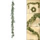thumbnail image 1 of 6.5ft Faux rubyptus Garland Artificial Greenery Leaves hebras hecho colgante planta boda jardín decoración de la de la BLESIY Vides de eucalipto verde, 1 of 7