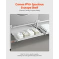 thumbnail image 6 of VEVOR Washing Machine Stand, 48.5x25-Inch Washer Laundry Pedestal, 590LBS Load Capacity Washer And Dryer Pedestal Base with Double Trays, 4 Adjustable Feet for Lifting Washing Machines, Carbon Steel, 6 of 9