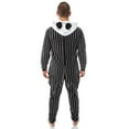 thumbnail image 5 of Nightmare Before Christmas Jack Skellington Costume Pajama Union Suit (XS), 5 of 7
