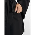 thumbnail image 5 of No Boundaries Sleepwear Satin Robe, Women's XS-XXL, 5 of 6